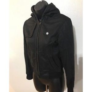 Obey black zip up hoodie